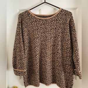 Tahari Animal-Print Sweater